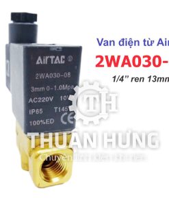 Mặt trước của van điện từ khí nén Airtac 2WA030-08