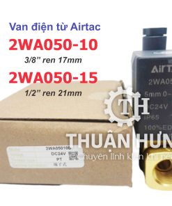 Mặt trước van điện từ khí nén Airtac 2WA050-10 và 2WA050-15