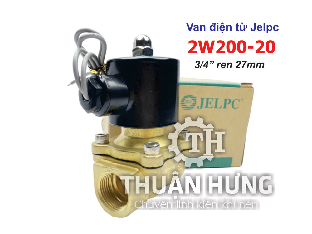 Cổng ra của van điện từ Jelpc 2W200-20