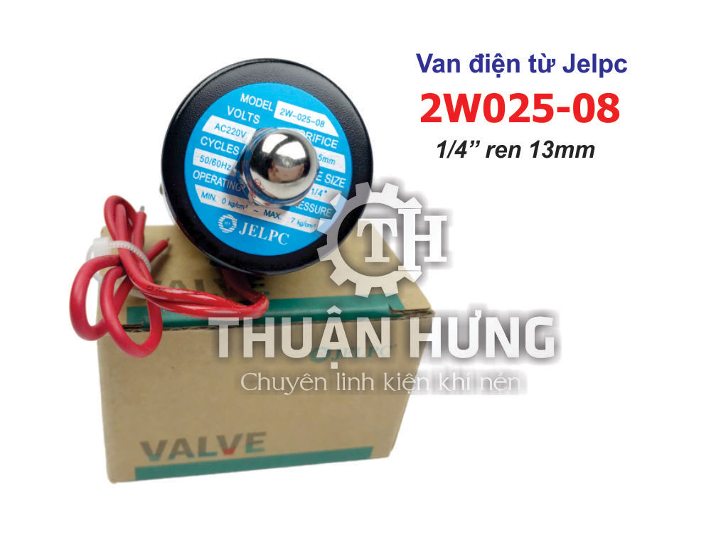 Mặt trước của van điện từ Jelpc 2W025-08