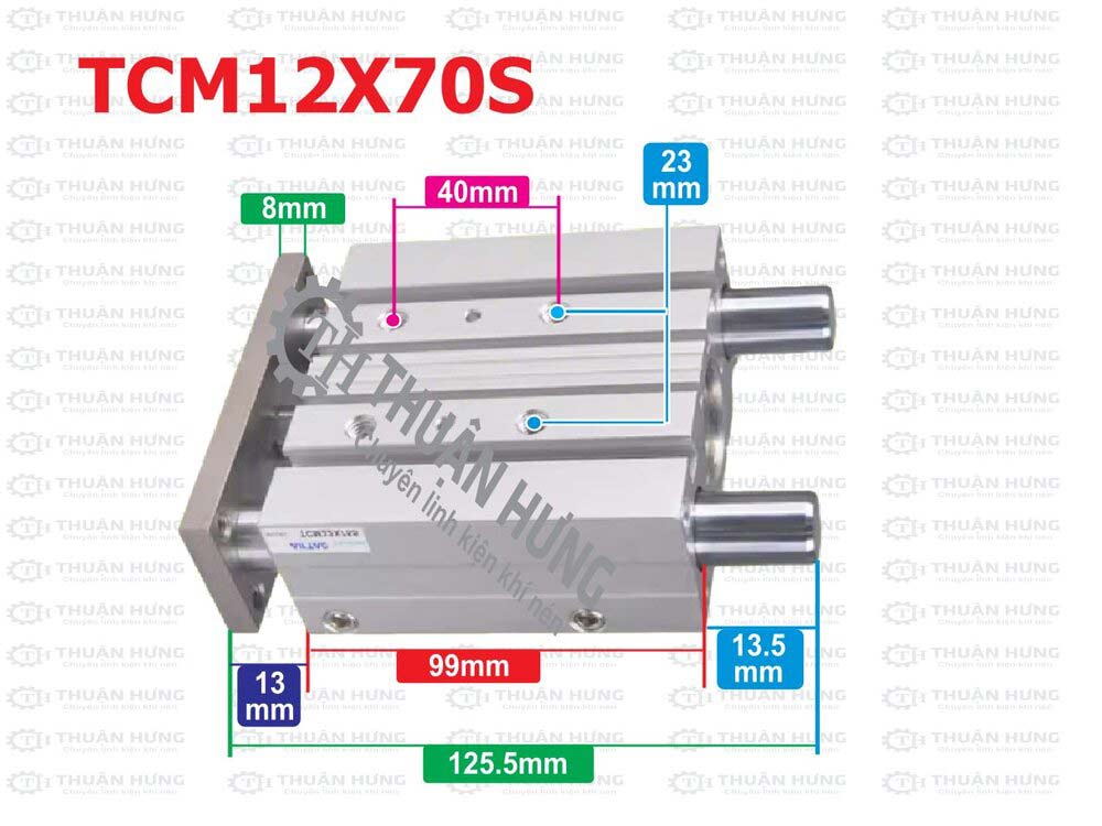 kich-thuoc-xi-lanh-khi-nen-airtac-tcm12x70s Kích thước ben hơi khí nén Airtac TCM12X70S