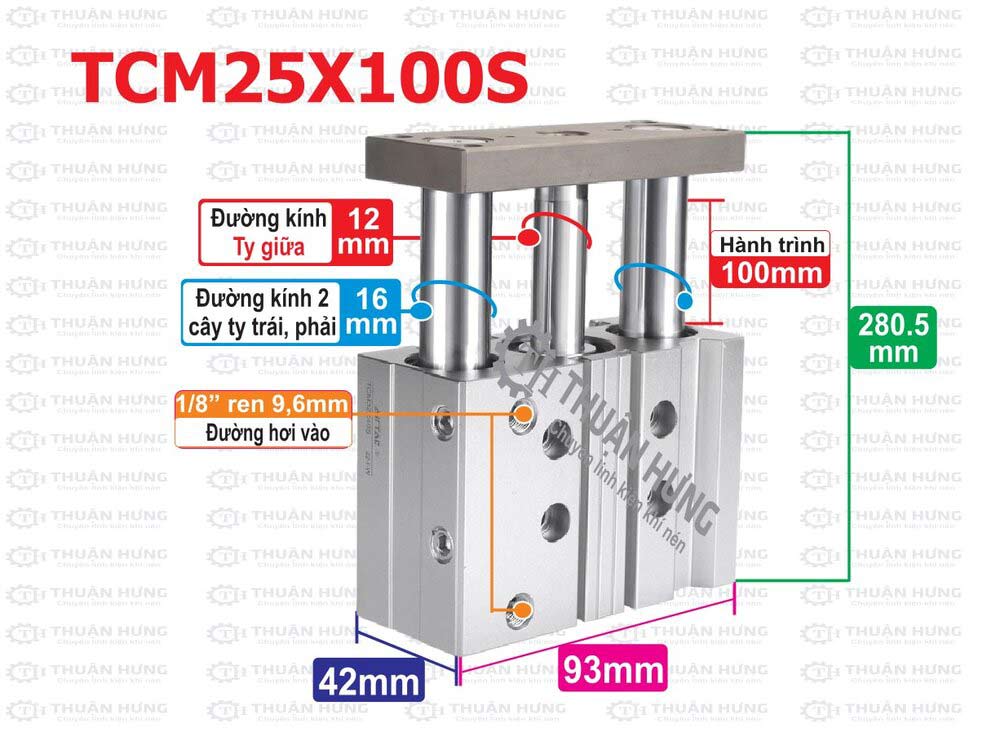 kich-thuoc-xy-lanh-khi-nen-airtac-tcm25x100s Kích thước ben hơi Airtac TCM25x100S