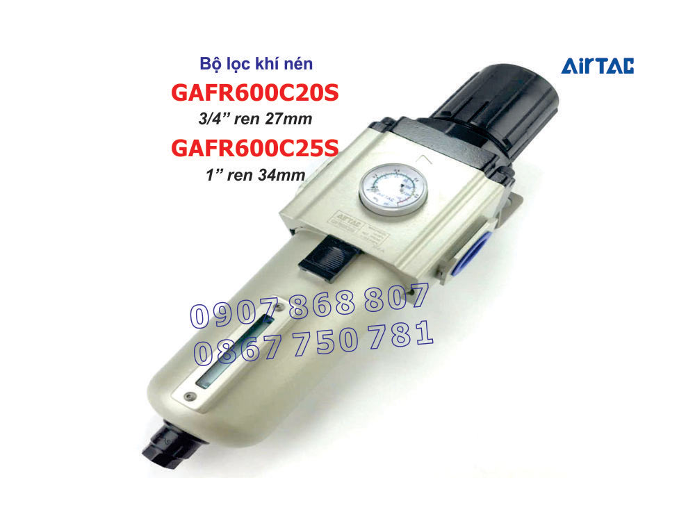 Bộ lọc khí nén Airtac GAFR600C20S - GAFR600C-25S