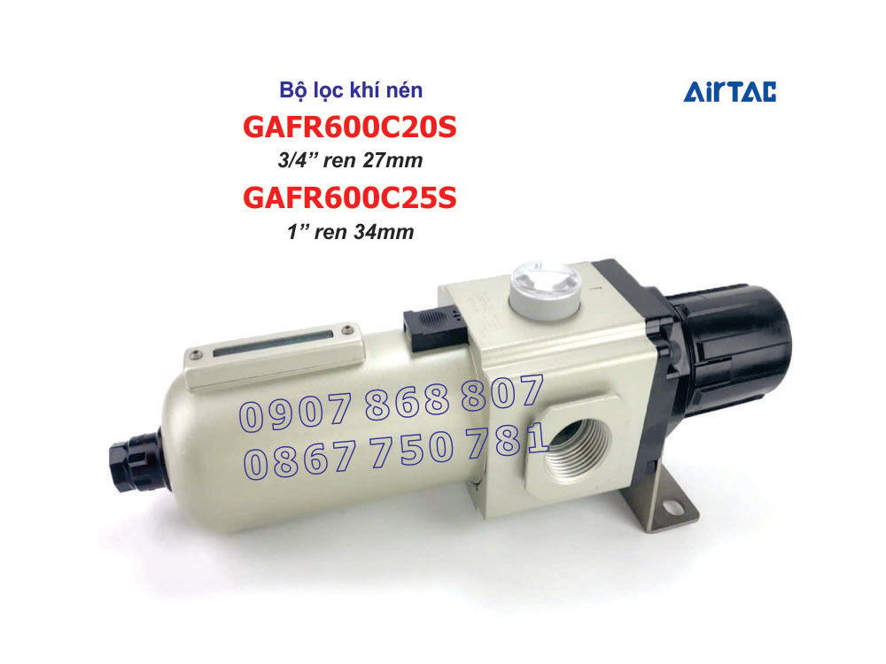 Cổng ra bộ lọc khí nén Airtac GAFR600C20S - GAFR600C-25S