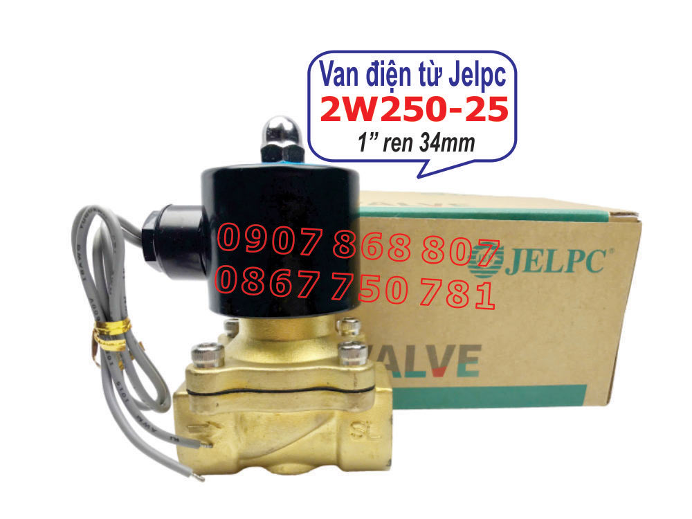 Phía trước van điện từ 2/2 JELPC 2W250-25