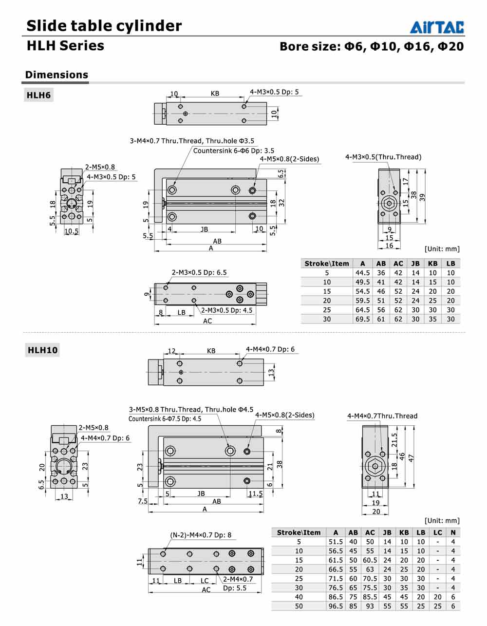kich-thuot-cua-xy-lanh-truot-airtac-hlh6-hlh10 Kích thước của xy lanh trượt AIRTAC HLH6 - HLH10