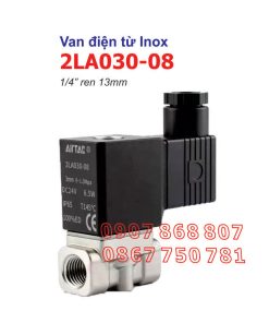 Mặt trước của van điện từ nước INOX 2LA030-08 AIRTAC