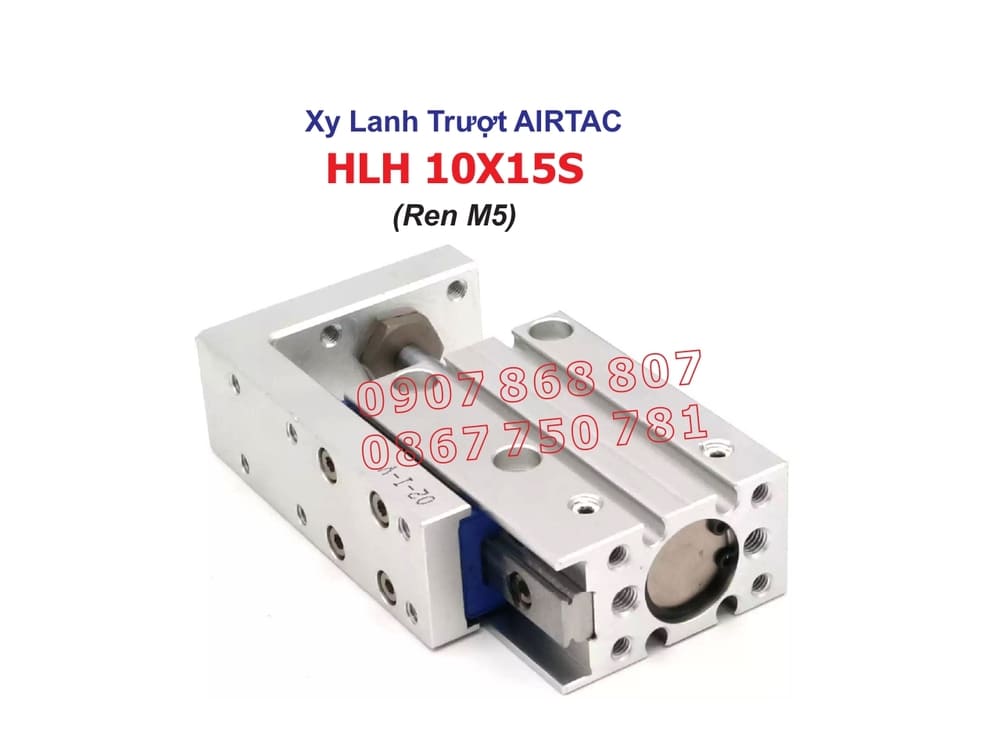 xy-lanh-truot-airtac-hlh10x15s-ren-m5 Phía sau của xy lanh trượt HLH10X15S AIRTAC