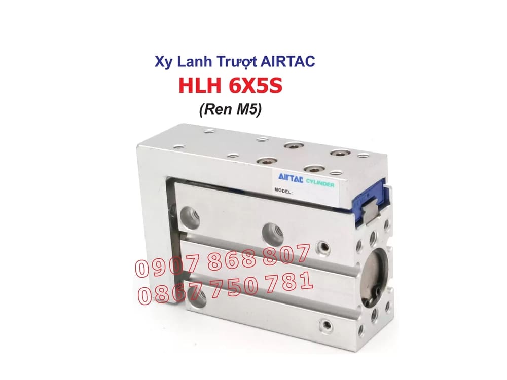 Mặt trước của xy lanh trượt HLH6X5S AIRTAC