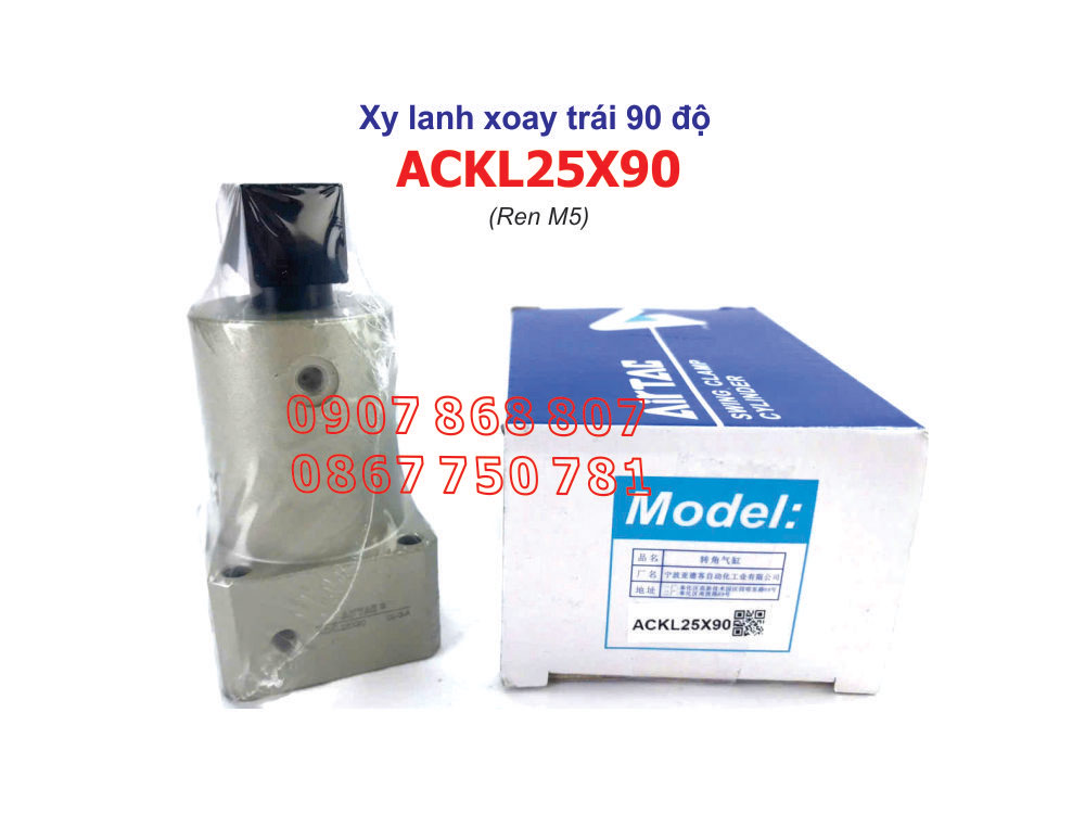 Mặt trước của xy lanh xoay ACKL25X90 AIRTAC
